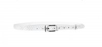 D�msk� ko�en� �zk� p�sek 184-601 b�lo st��brn�, Penny Belts