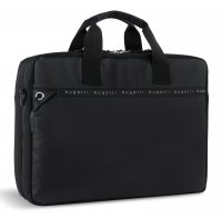 Pracovn� aktovka na notebook Bugatti Blanc DeLight Briefcase 49451001 �ern�, Bugatti