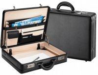 P�nsk� ko�en� pracovn� kufr Atache 2632-01 black, dn-lederwaren