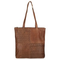 Propl�tan� ko�en� kabelka Sicily 89032-005 hn�d� cognac, ENRICO BENETTI
