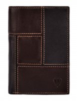 Ko�en� pouzdro na doklady nebo pen�enka bez drobn�ch 513-2220A black/brown, Arwel