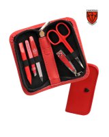 D�msk� manik�ra 5-ti d�ln� sada v ko�en�m pouzd�e L 52124 MC RED, Kellermann