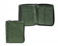 D�msk� pen�enka cel� na zip VZOREK GREEN metalick� zelen�, 3KBH