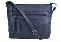 D�msk� ko�en� kabelka LB-296 tmav� modr�, New bags leather