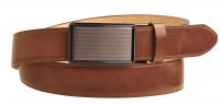 P�nsk� ko�en� opasek s automatickou p�ezkou 35-020-A2-48 hn�d� velikost 115 cm, Penny Belts