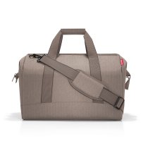 Allrounder L herringbone mokka elegantn� cestovn� ta�ka MT6054 - posledn� kus, Reisenthel