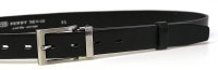 P�nsk� ko�en� spole�ensk� opasek s klasickou sponou 30-100-4-60 �ern� KOV, Penny Belts