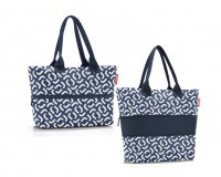 Elegantn� n�kupn� kabelka na zip shopper e1 signature navy RJ4073, Reisenthel